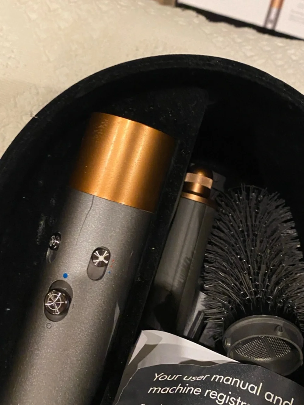 Dyson Airwrap Complete Long Styler in Gray with Gold Accents